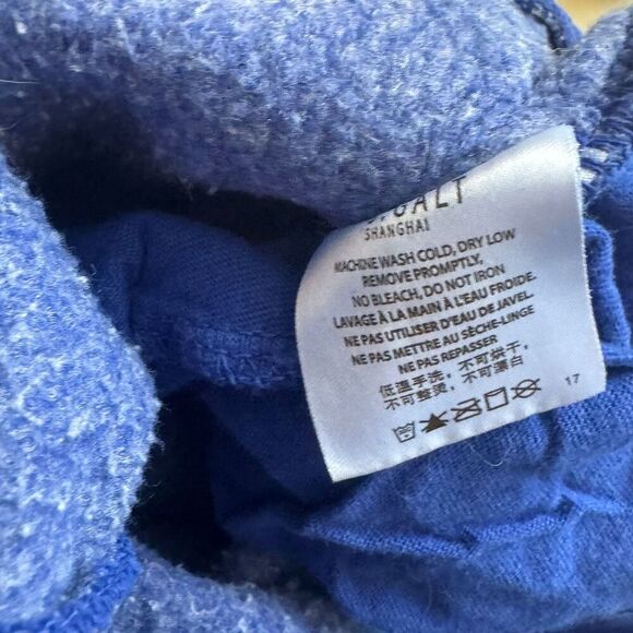 J Galt Pants Adult Blue One Size Sweatpants Joggers Elastic Waist Casual Pockets - Picture 6 of 7